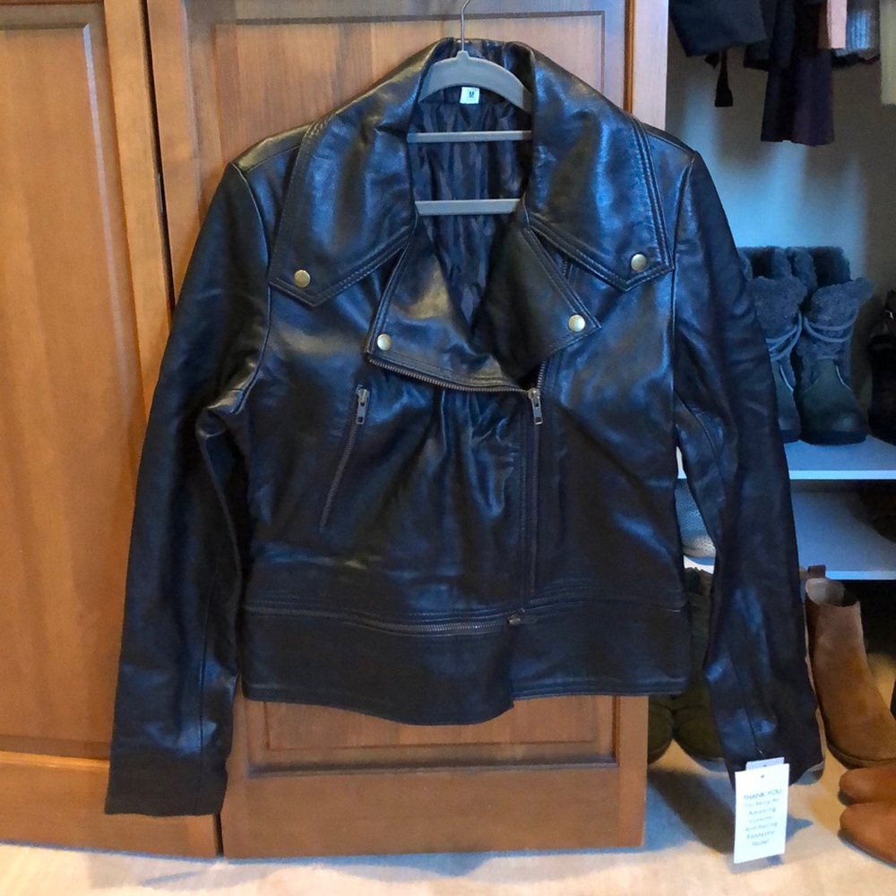 Super soft real leather jacket